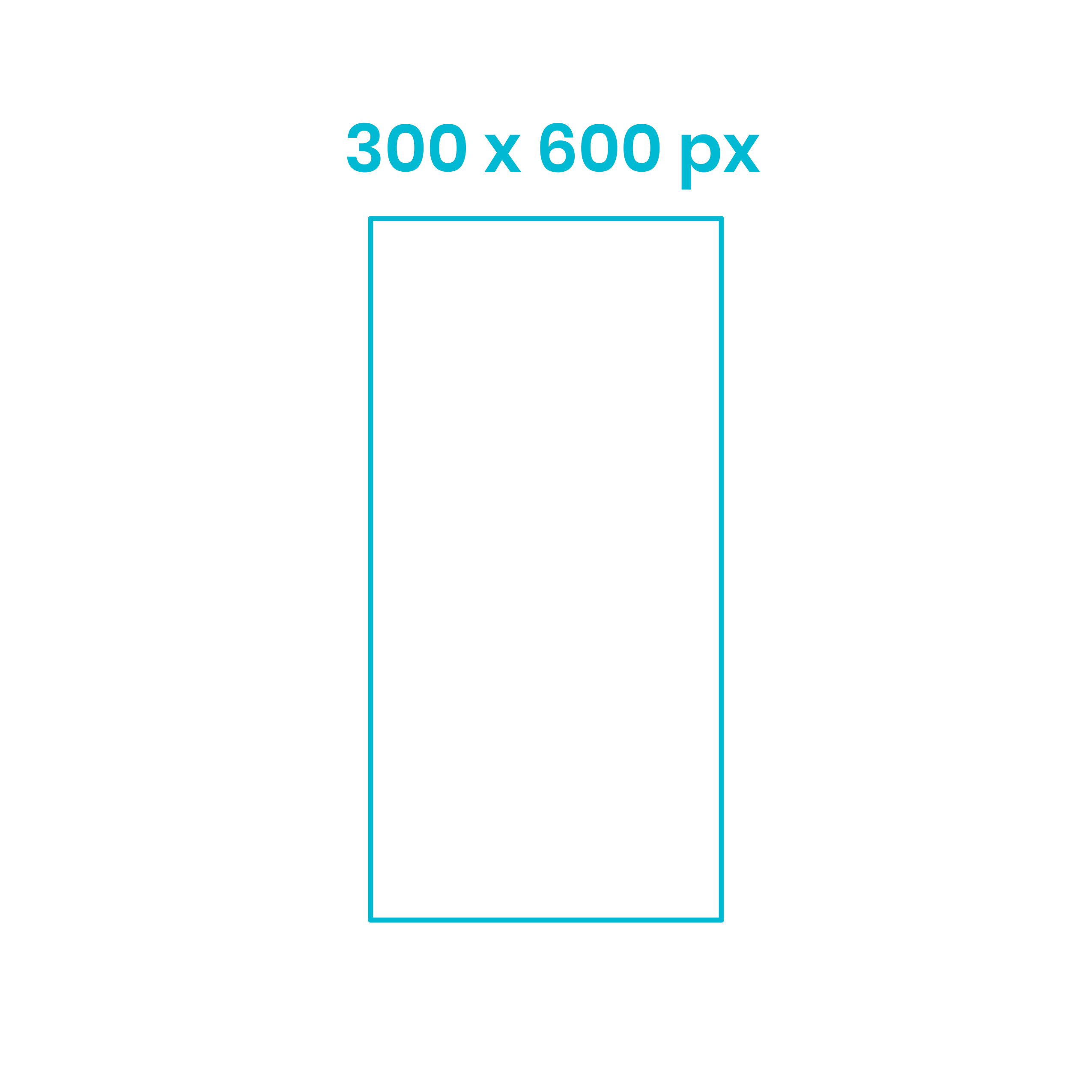 Digital Online Advertising Half Page Ad 300X600 Blueprint Style Svg Vector Free Vectors